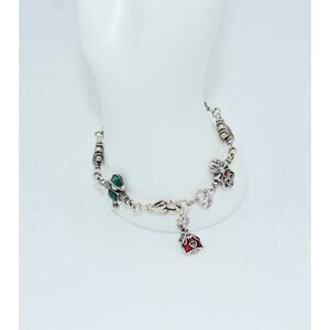 Brighton Schoolhouse Charm Bracelet Family Children Teacher Enamel Silver-plated